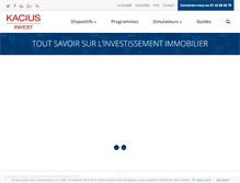 Tablet Screenshot of kacius-invest.fr